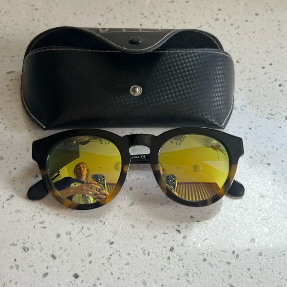 Diff Eyewear ☀️ Tortoise Sunglasses with Yellow Lenses